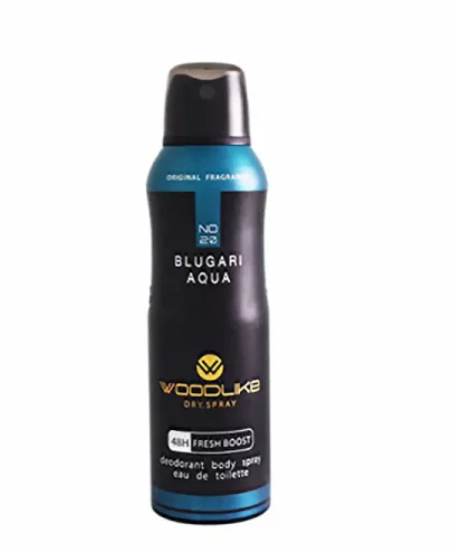 اسپری بدن مردانه وودلایک مدل Blugari Aqua بولگاری آکوا