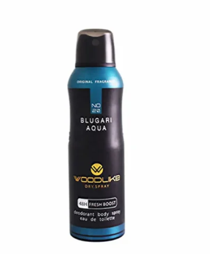 اسپری بدن مردانه وودلایک مدل Blugari Aqua بولگاری آکوا
