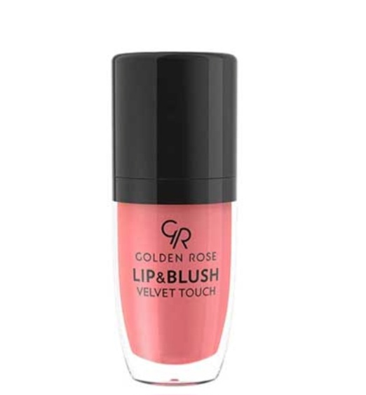 رژلب و رژگونه گلدن رز03 Golden rose lip & blush velvet touch
