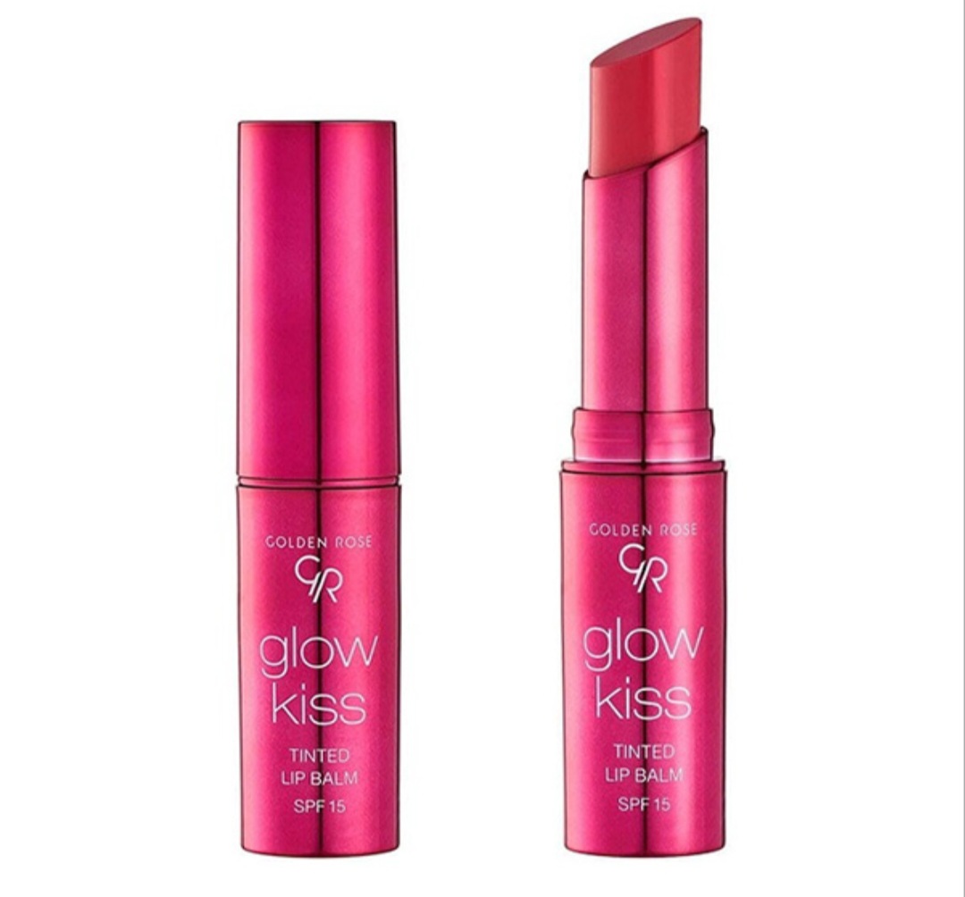 تینت بالم لب رنگی پیچی گلو کیس گلدن رز Golden Rose Glow Kiss Tinted Lip Balm Spf15