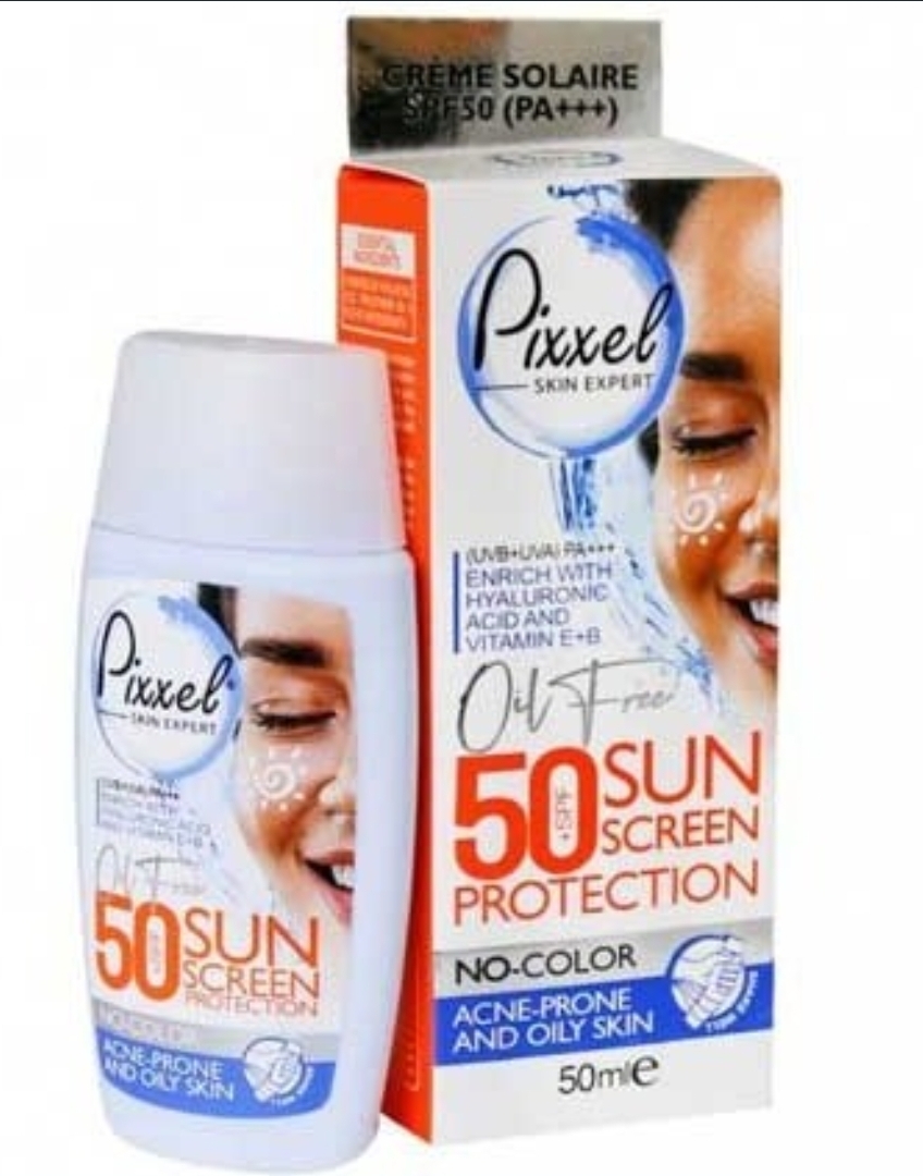 کرم ضد آفتاب پیکسل پوست چرب و مختلط بی رنگ Spf50