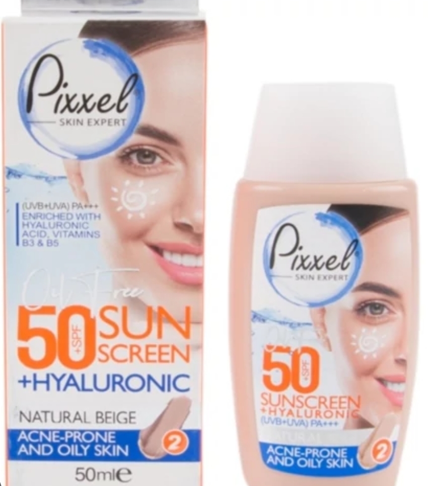 کرم ضد آفتاب فاقد چربی رنگی SPF50 پیکسل(پوست چرب و مختلط)