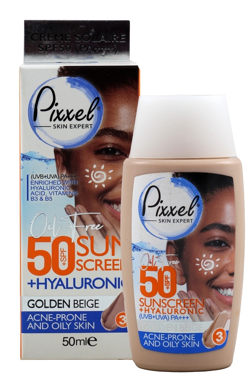 پیکسل کرم ضد آفتاب رنگی مناسب پوست های چرب ، جوش دار و مختلط با SPF50 ( بژ روشن) Pixel Tinted Sunscreen Cream SPF50 For Acne-Prone And Oily Skin