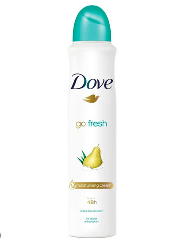 اسپری ضدتعریق داو مدل Go Fresh حاوی عصاره گلابی حجم 250 میلی لیتر هندی