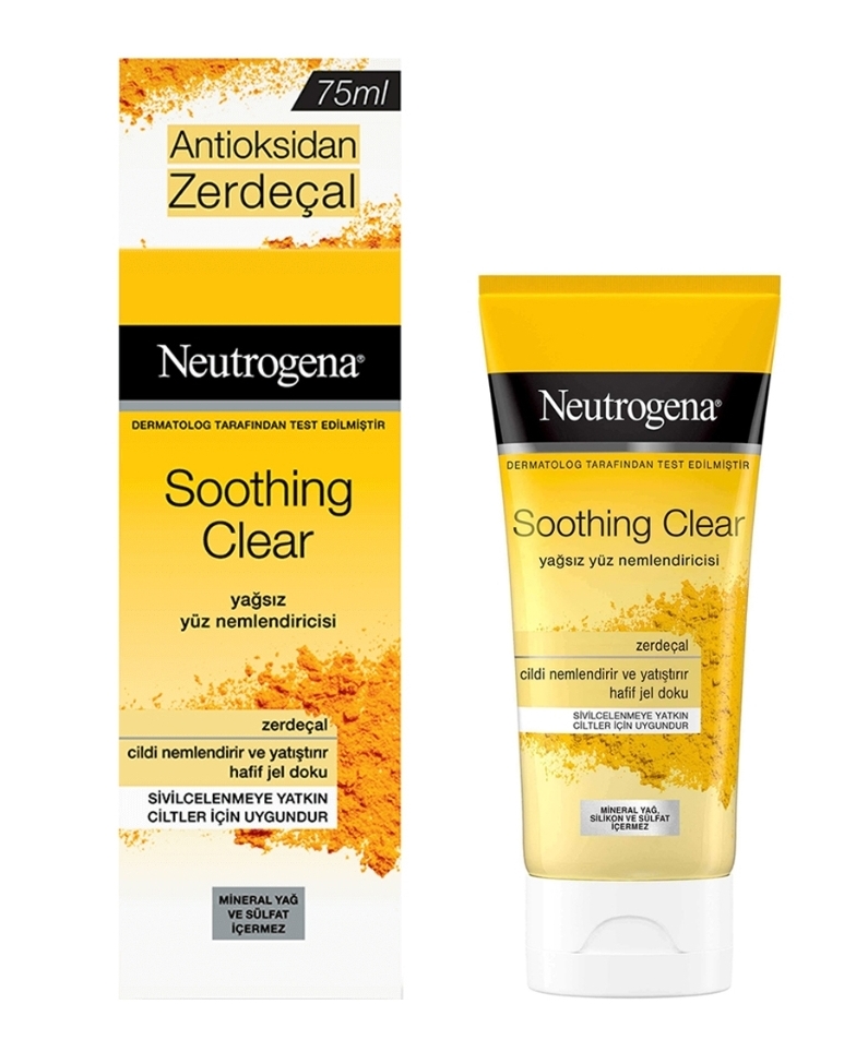 کرم آبرسان مرطوب کننده صورت عصاره زرد چوبه Soothing Clear نوتروژینا