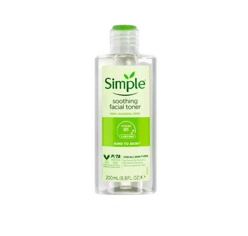 تونر آرامش بخش صورت سیمپل مدل Soothing Facial Toner مناسب انواع پوست حجم 200 میلی لیتر
