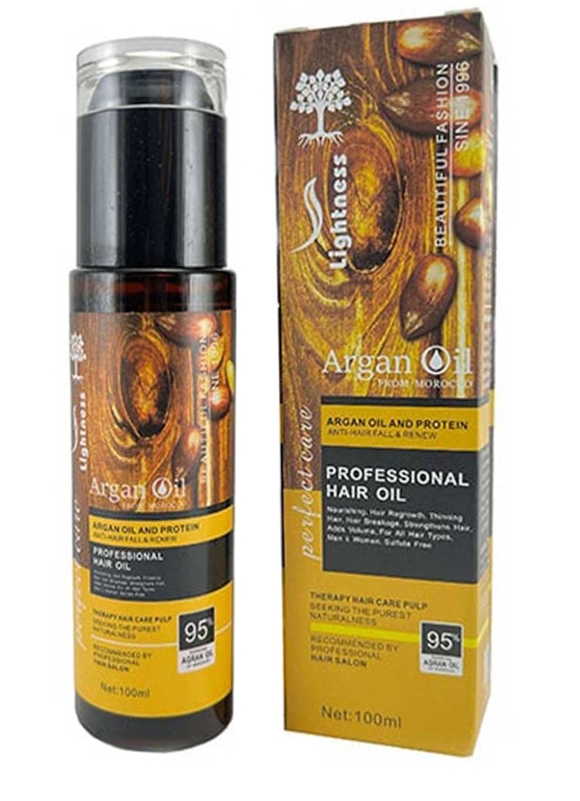 روغن مو آرگان لایتنس اصلی حجم 100 میلی لیتر
