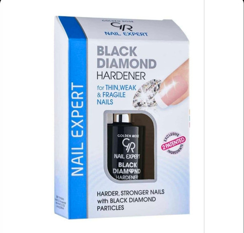 لاک درمانی تقویت کننده ناخن گلدنرزGOLDENROSE مدل Black Diamond Hardener حجم 11 میلی لیتر