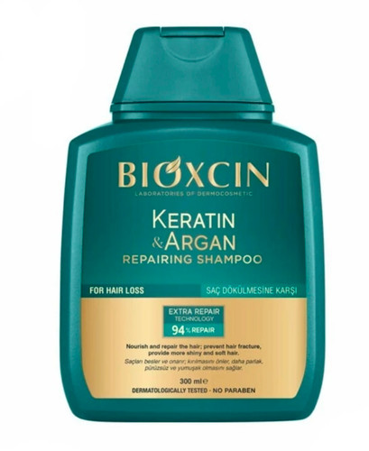شامپو ضد ریزش مو بیوکسین مدل کراتین و آرگان مناسب ترمیم کننده 300 میل مدل Bioxcin KERATIN ARGAN