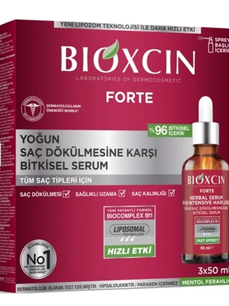 پک سرم ضدریزش و تقویت کننده بیوکسین BIOXCIN مدل فورته FORTE