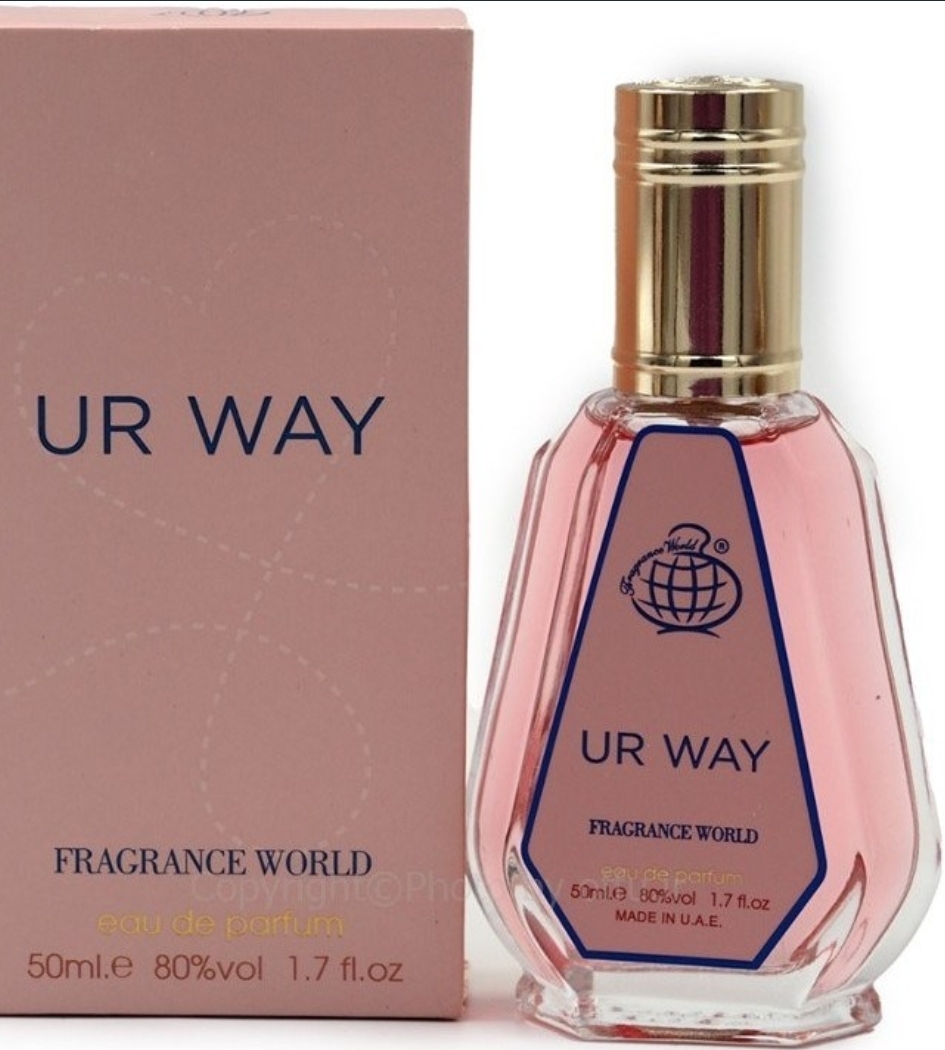 ادکلن زنانه مدل مای وی ورد مدل UR WAY. و 50میلی لیتر فرگرانس