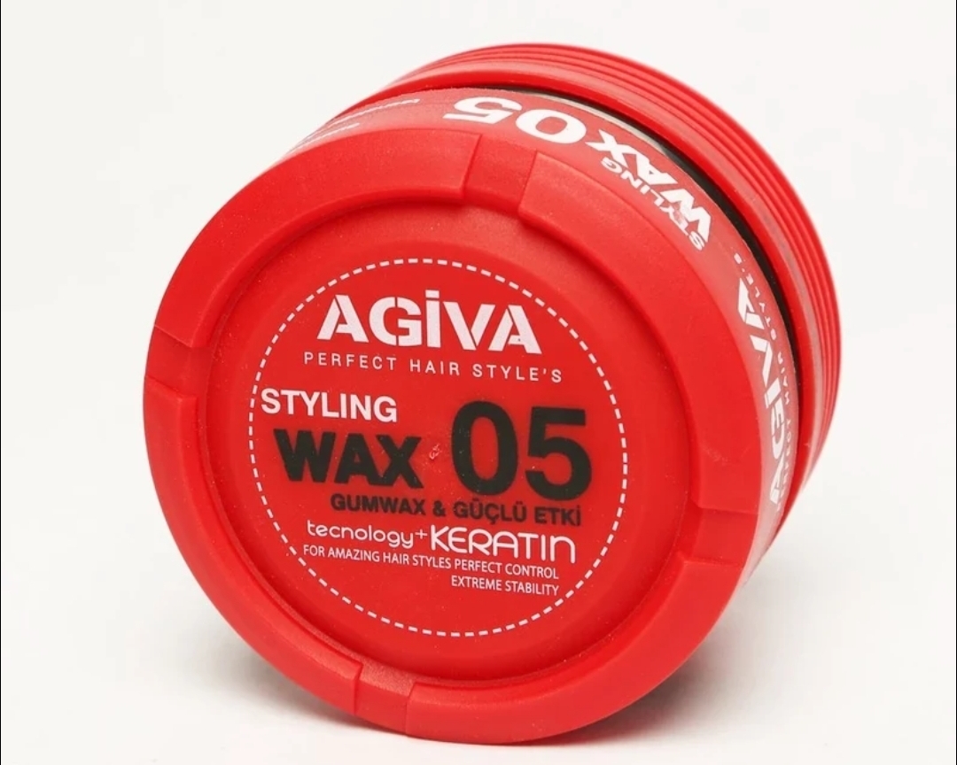 واکس مو ژل چسبی آگیوا خشک و براق کننده قوی 175میلی لیتر  Agiva Styling Wax 05
