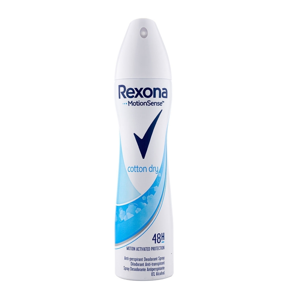 اسپری دئودورانت زنانه مدل Cotton Dry حجم 200 میل رکسونا