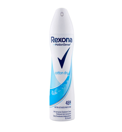 اسپری دئودورانت زنانه مدل Cotton Dry حجم 200 میل رکسونا