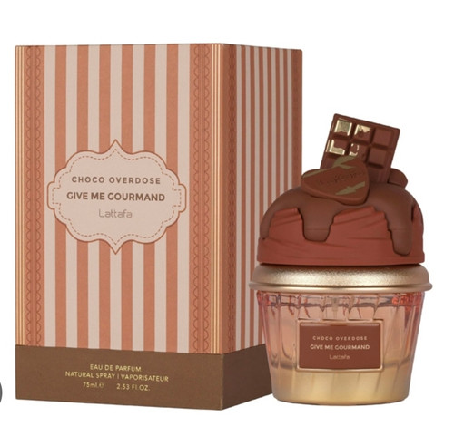 ادکلن چوکو اوردوز گیو می گورماند لطافه Lattafa Give Me Gourmand Choco Overdose75 میلی لیتر