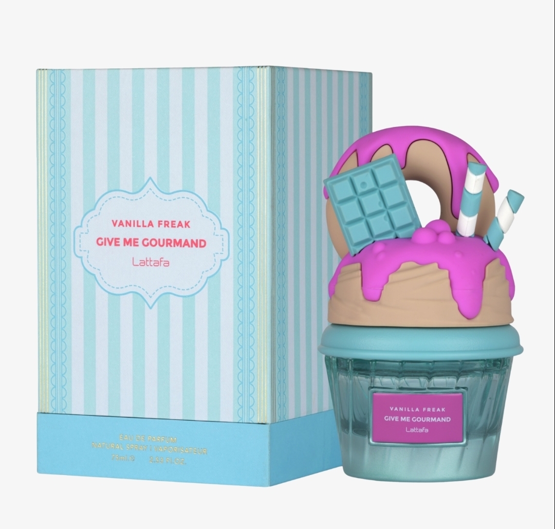 ادکلن وانیلا فریک گیو می گورماند لطافه Lattafa Give Me Gourmand Vanilla Freak75میلی لیتر
