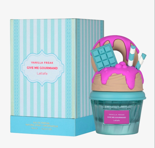 ادکلن وانیلا فریک گیو می گورماند لطافه Lattafa Give Me Gourmand Vanilla Freak75میلی لیتر
