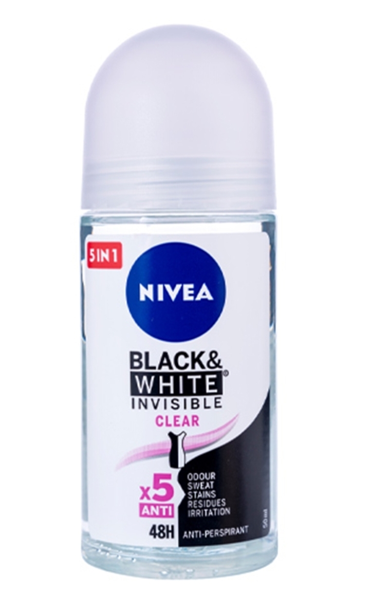 مام رول زنانه نیوآ Nivea سری Black And White Invisible مدل Fresh حجم 50 میل