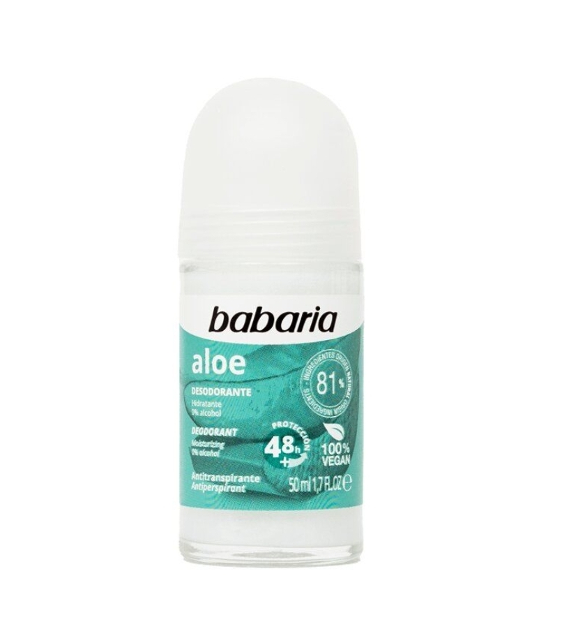 مام رول ضدتعریق آلوئه ورا باباریا Babaria حجم 50 میل