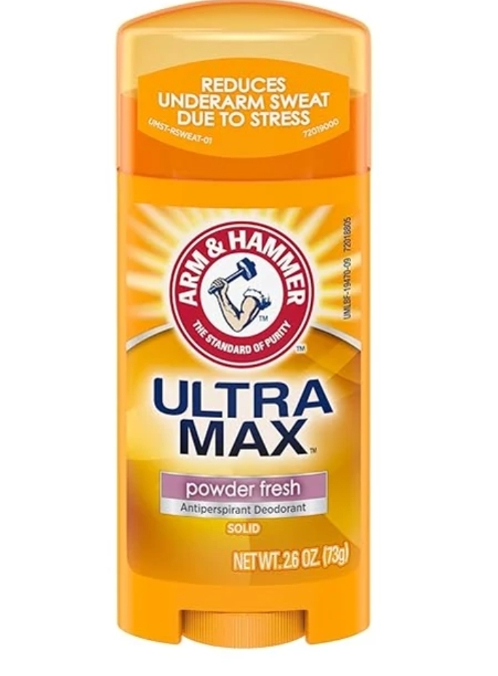 استیک ضد تعریق آر اند هامر مدل Ultra Max رایحه پودری وزن 73 گرم | Arm & Hammer Ultra Max Antiperspirant Deodorant Powder