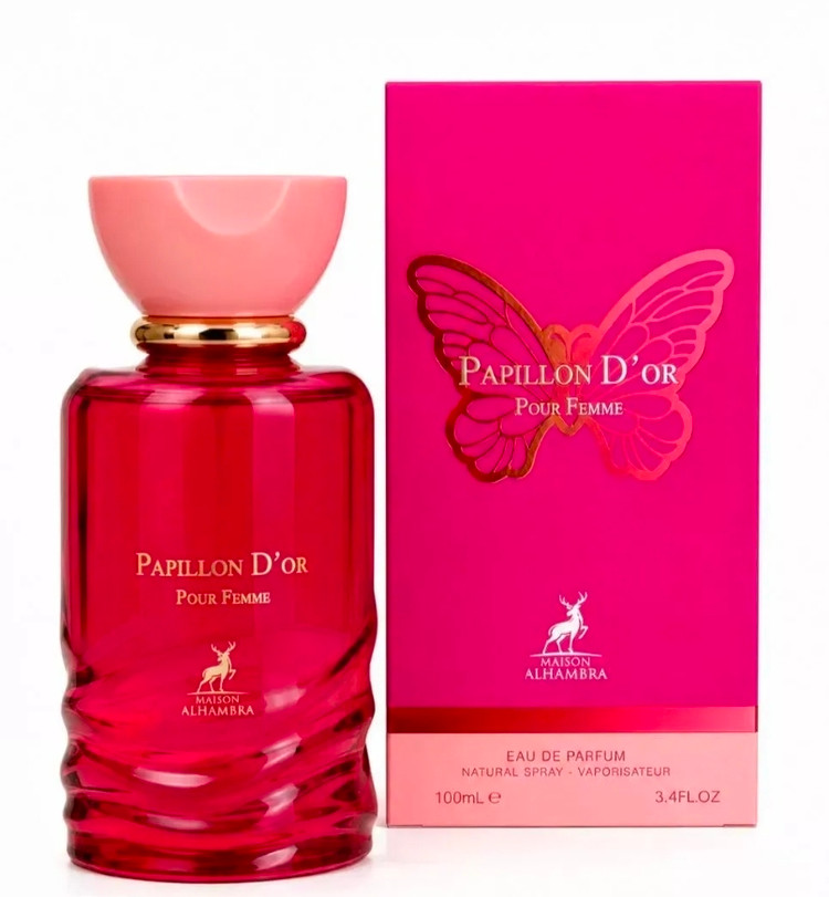 عطر ادکلن زنانه کارولینا هررا لا مومبا الحمبرا (Maison Alhambra Carolina Herrera La Bomba) Alhambra Papillon D'Or100میلی لیتر