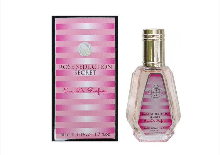 ادو پرفیوم زنانه فراگرنس ورد مدل Rose Seduction Secret حجم 50 میلی لیتر