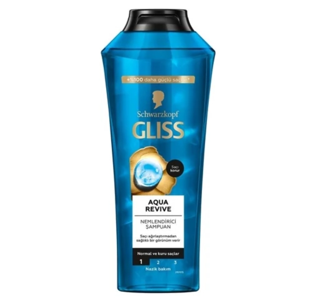 شامپو آبرسان موی خشک گلیس Gliss Aqua Revive Hyaluron Shampoo