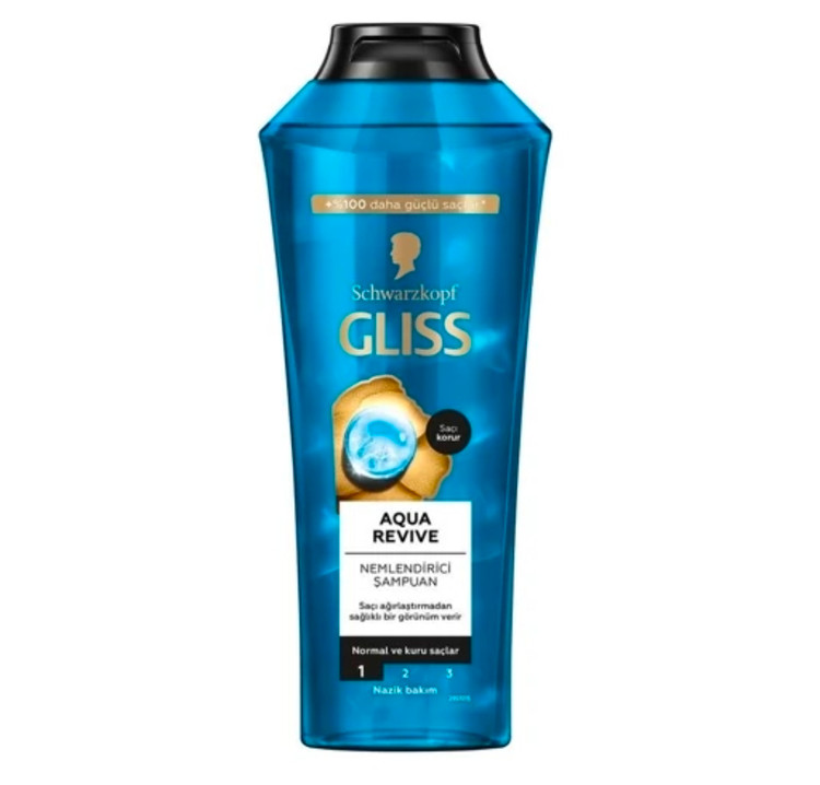 شامپو آبرسان موی خشک گلیس Gliss Aqua Revive Hyaluron Shampoo